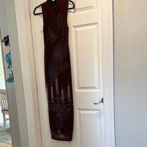 Silence + Noise Burgundy Maxi Dress